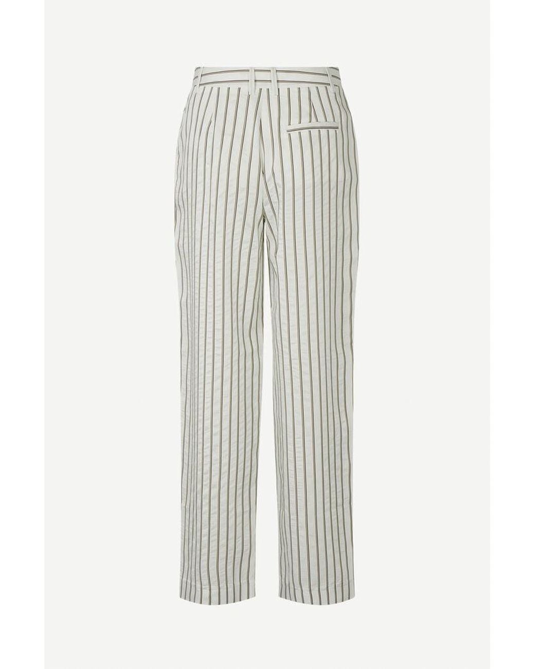 Samsøe & Samsøe White Agneta Trousers