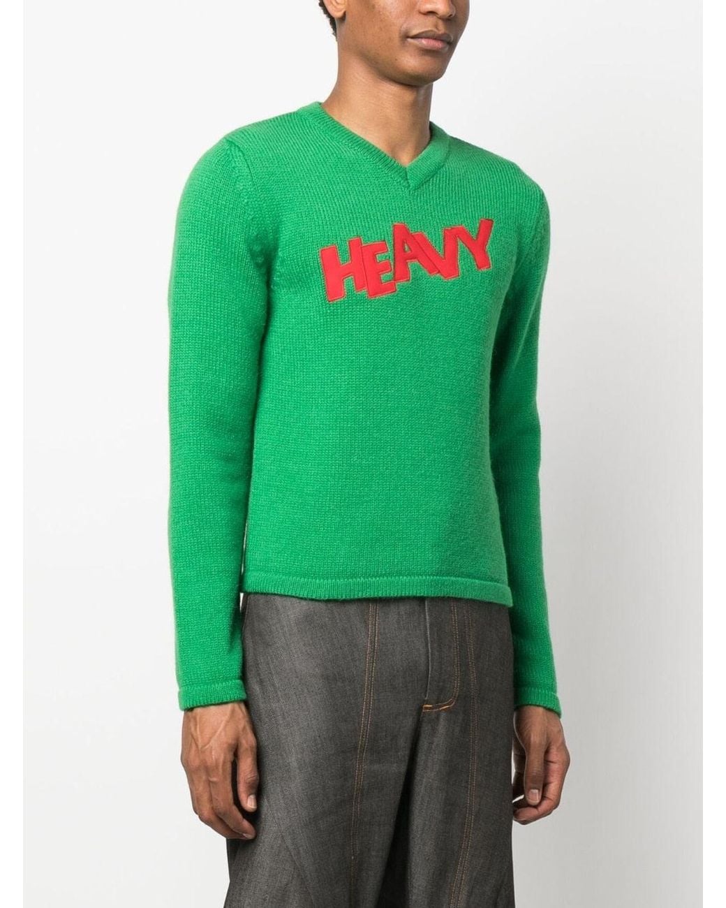 ERL Green Logo Sweater Knit
