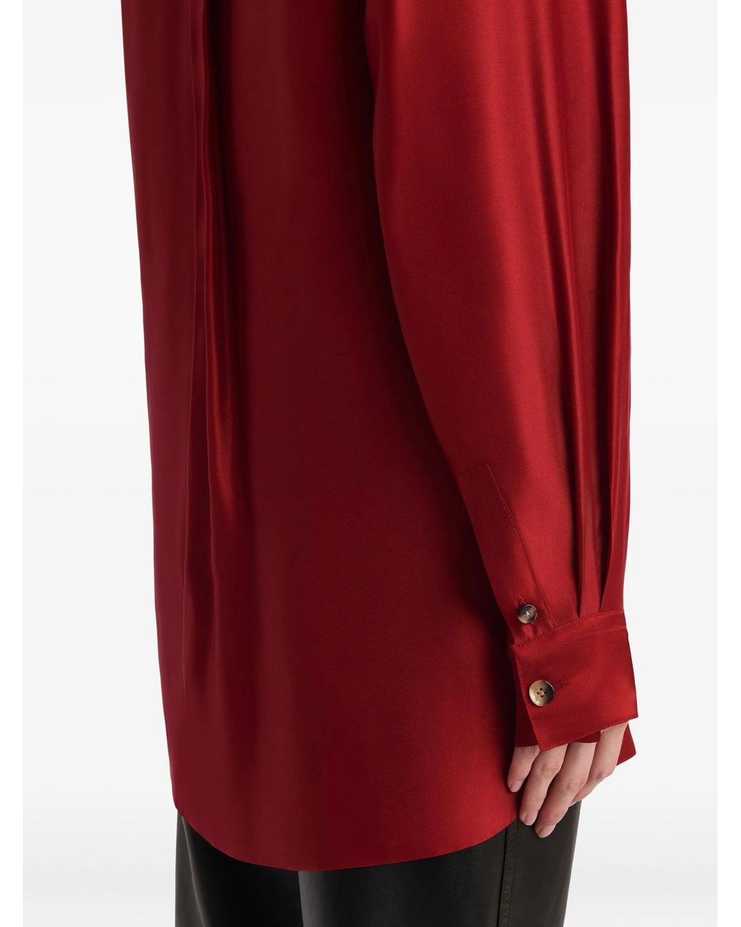 Khaite Red Auryn Top