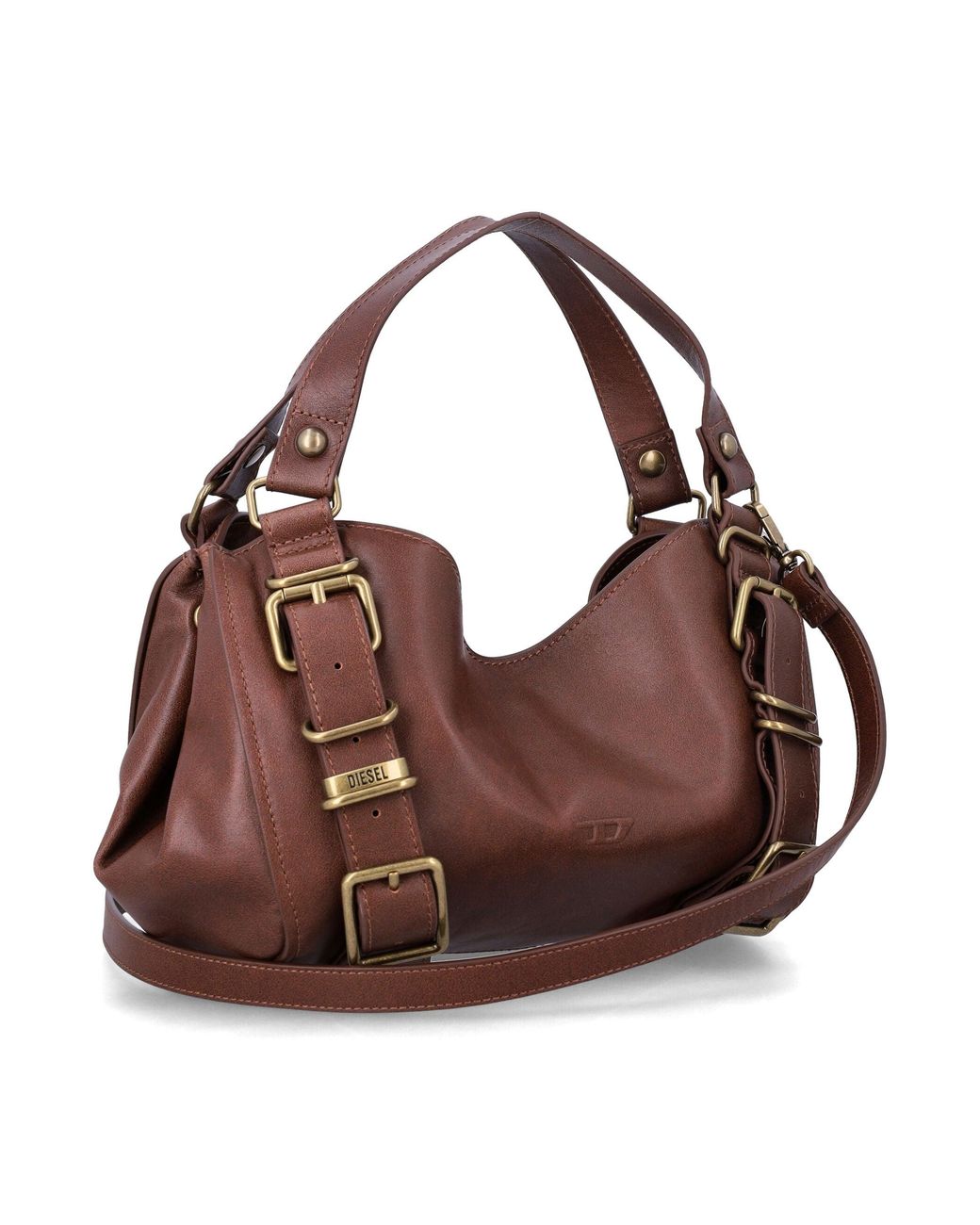 DIESEL Brown Slouchy Hobo Shoulder Bag