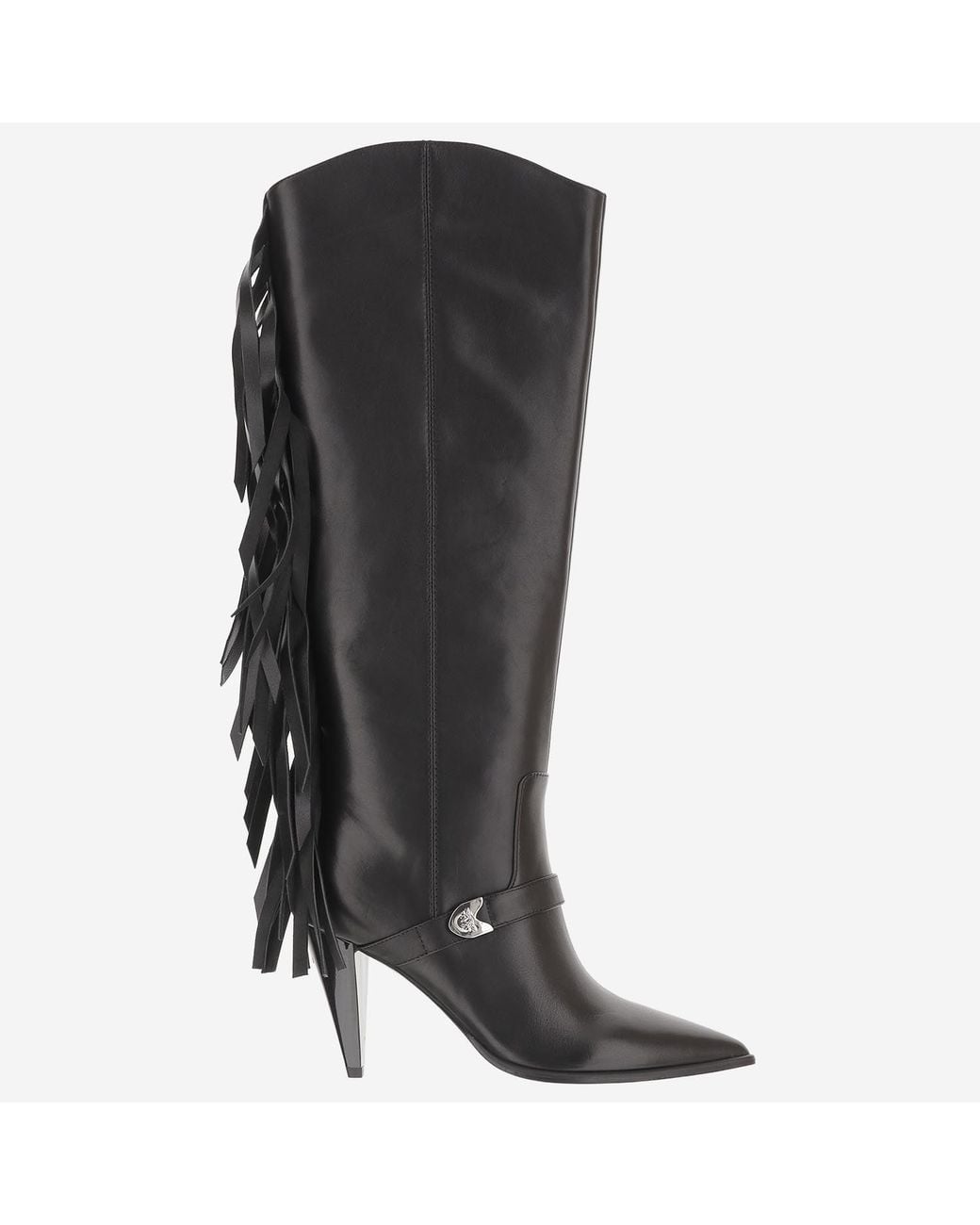 Pinko Black Boots Vane 03 Leather
