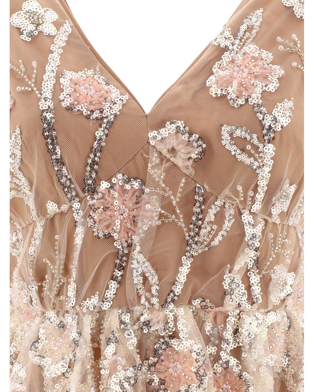self portrait sequin flower midi dress Self-Portrait 