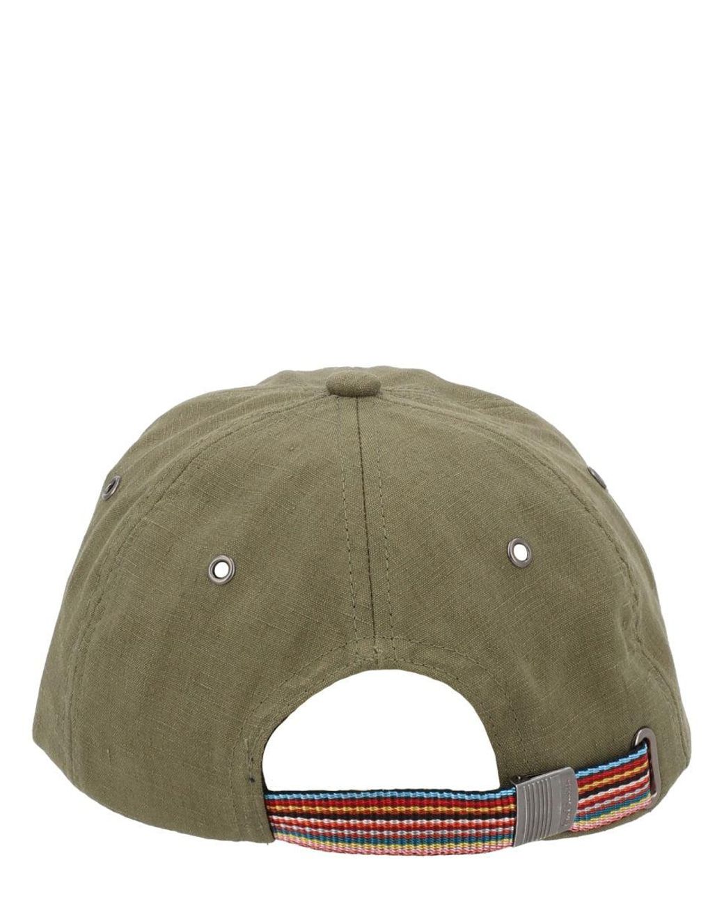 Paul Smith Green Linen Hat for men