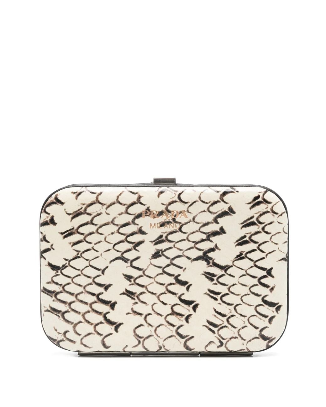Prada White Rigid Card Holder