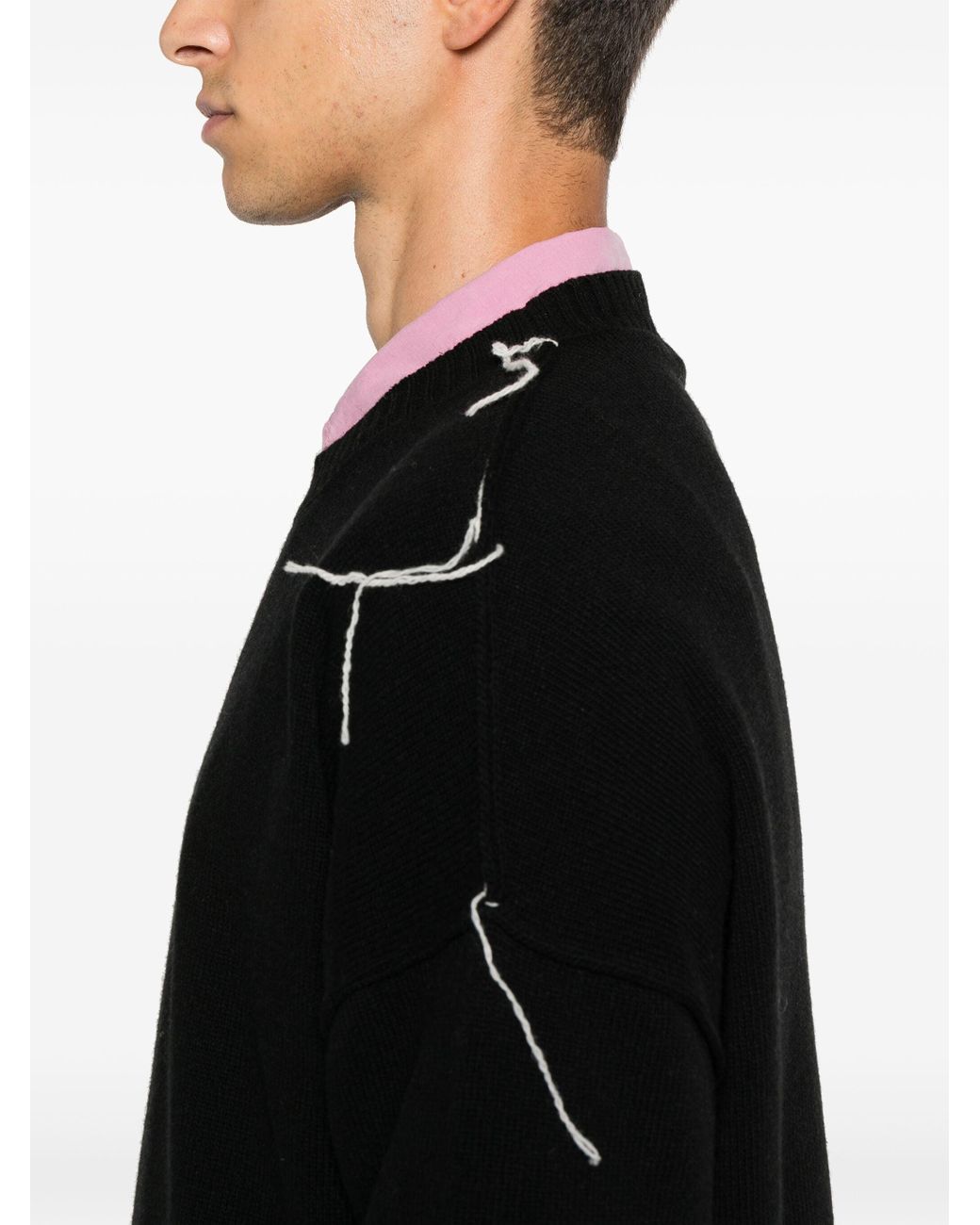 Paura Fürchte Riccione Crewneck -Pullover in Black für Herren