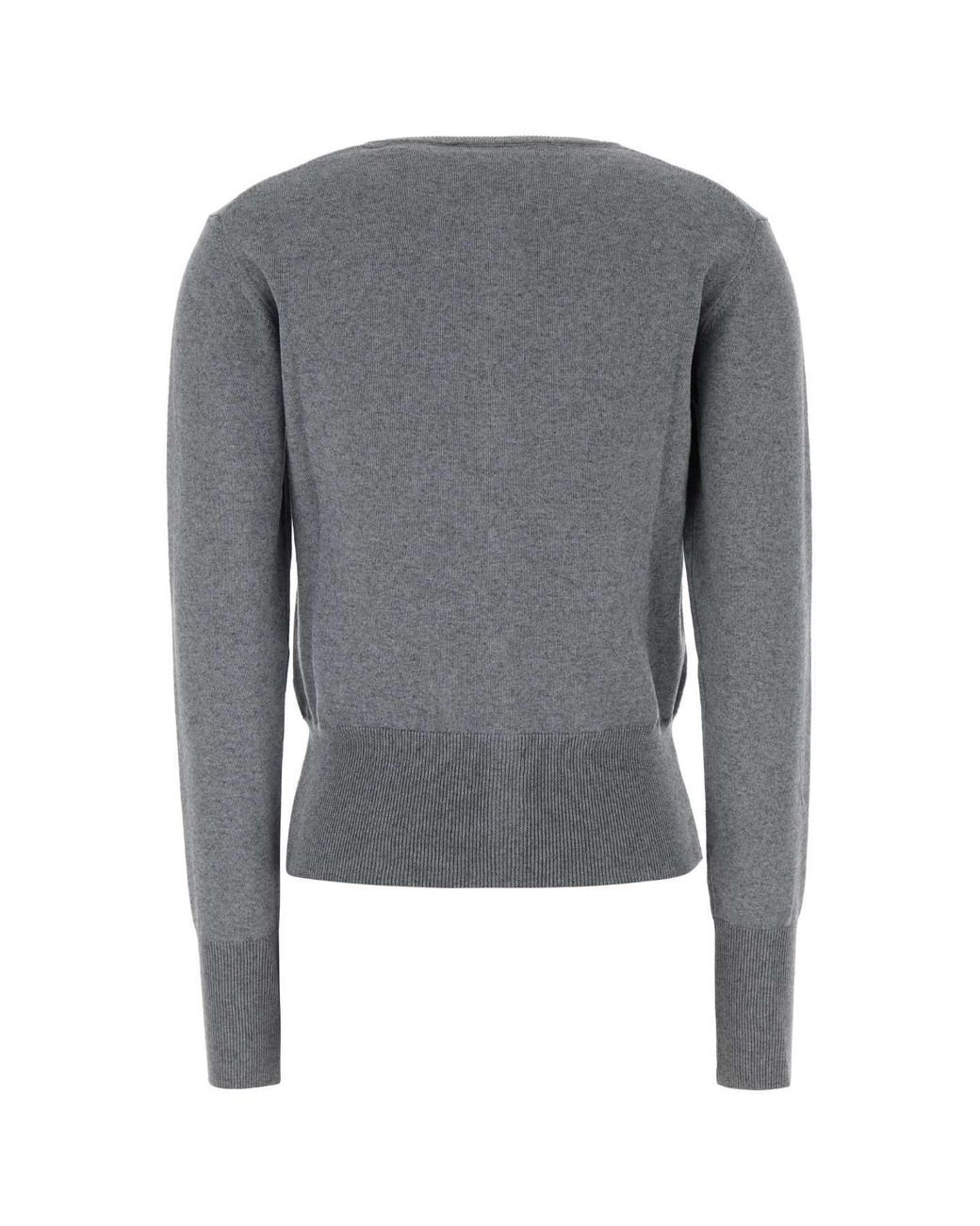 Vivienne Westwood Gray Crew Neck Cardigan