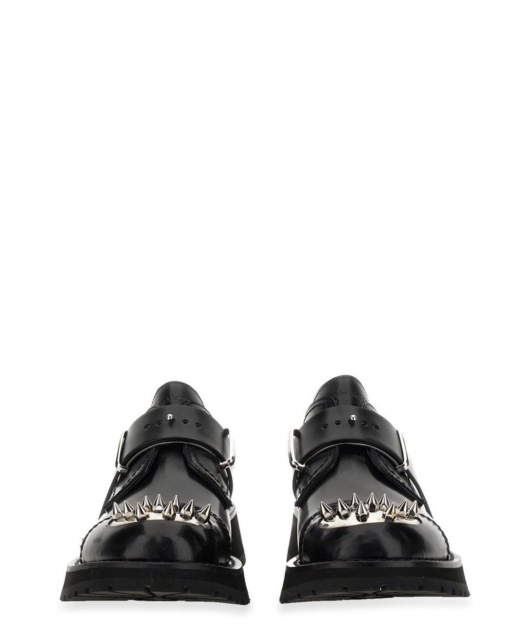 McQueen Black Alexander Mc Queen Studded Derby Loafer