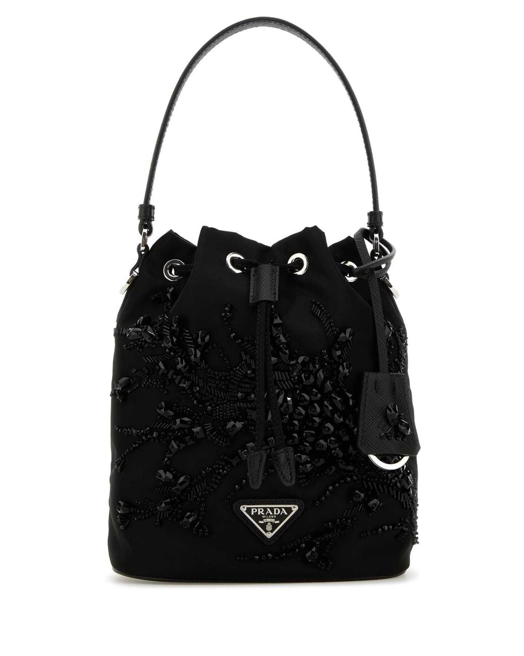 Prada Black Nylon Bucket Bag