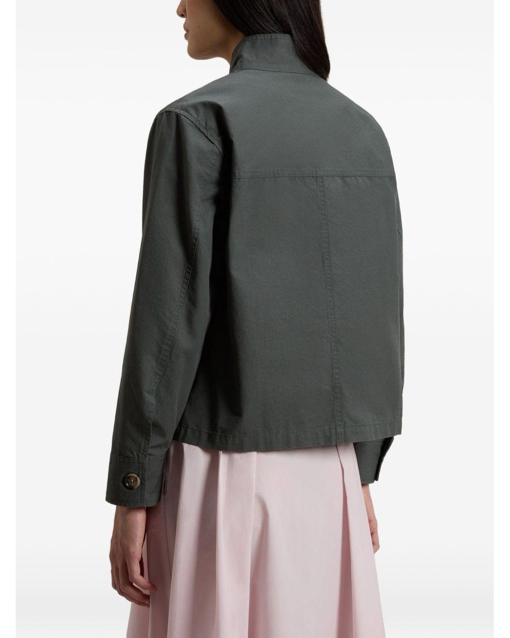 Woolrich Gray Canvas Field Overshirt