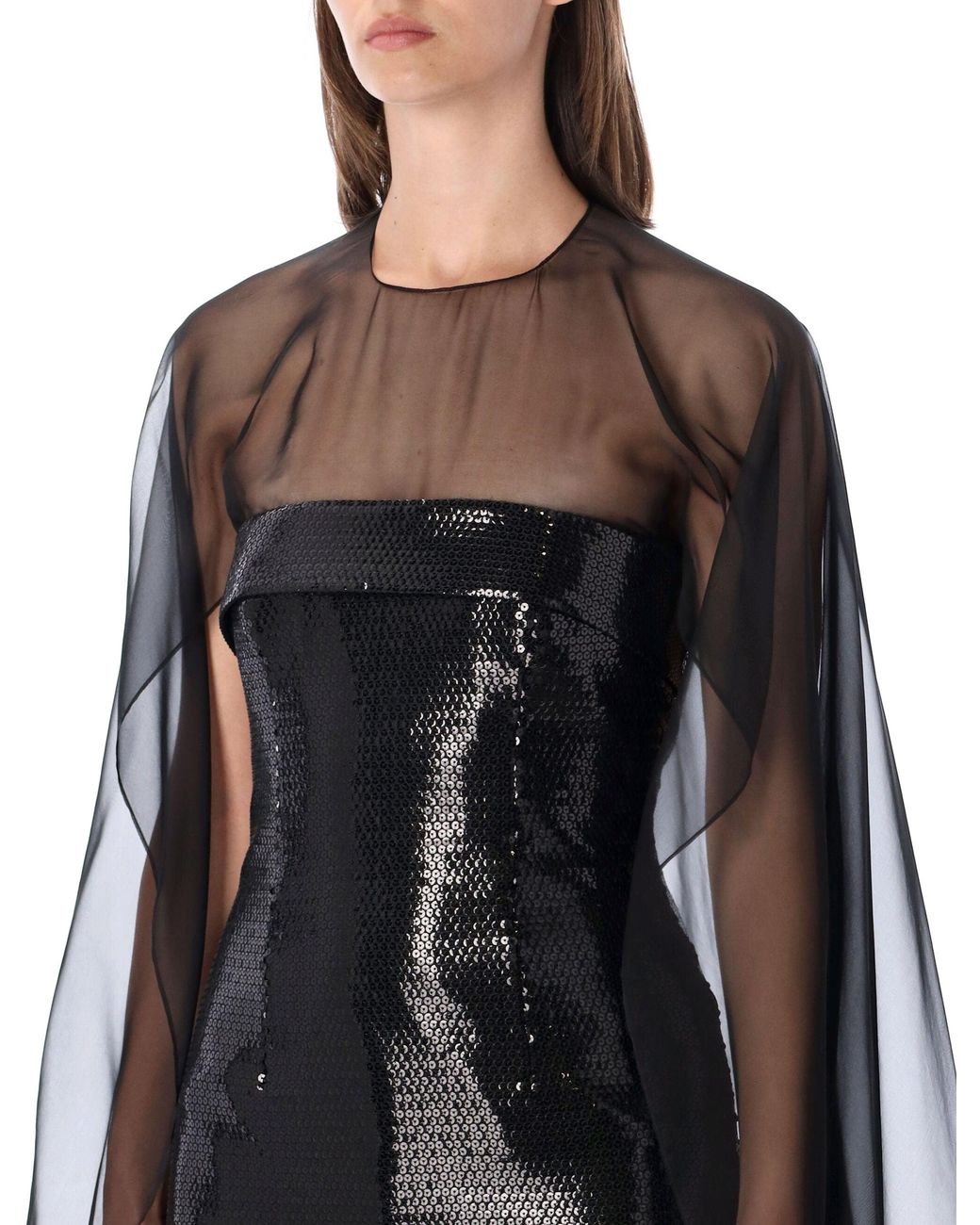 Alberta Ferretti Black Alberta Ferretti Sequin Mini Dress