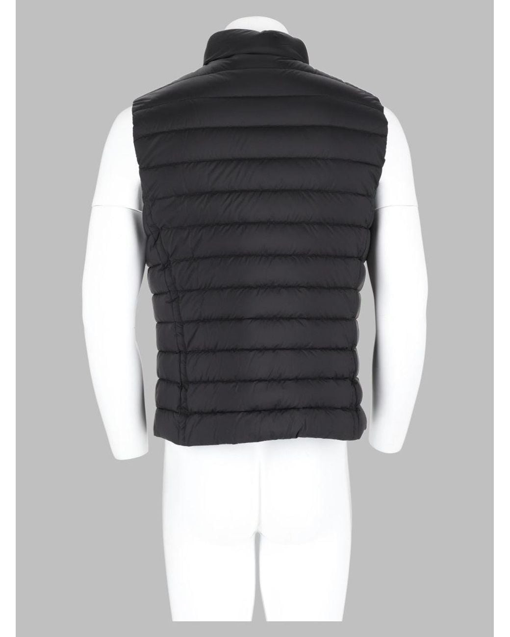 Moorer Black Quilted Puffer Vest