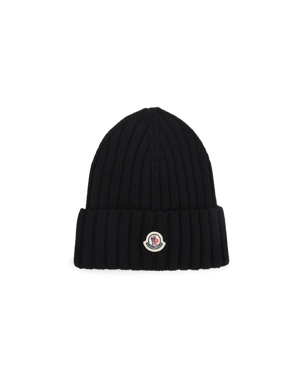 Moncler Black Virgin Wool Hat