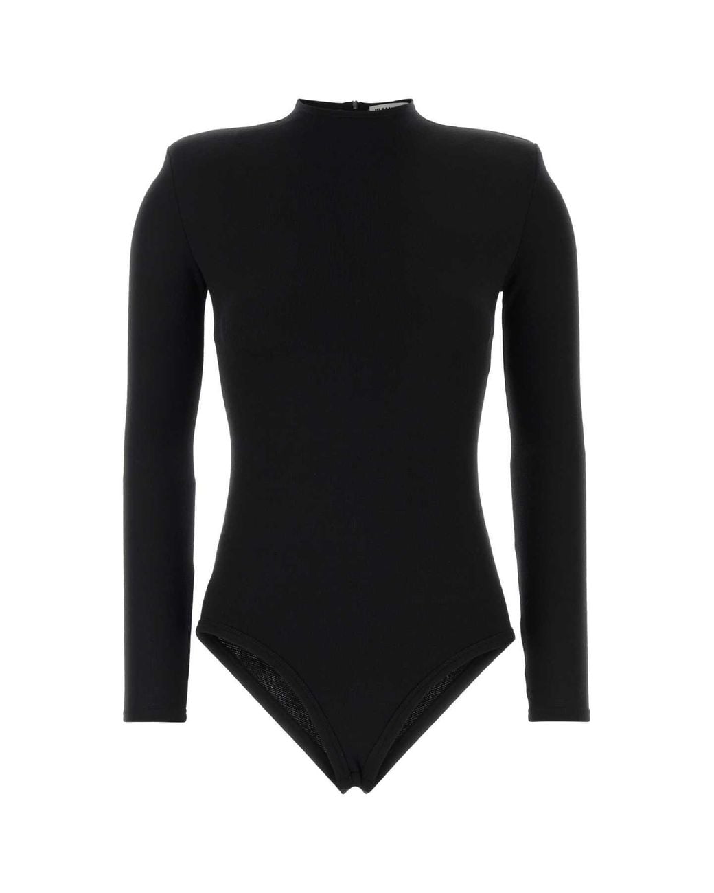 Jil Sander Black Wool Bodysuit