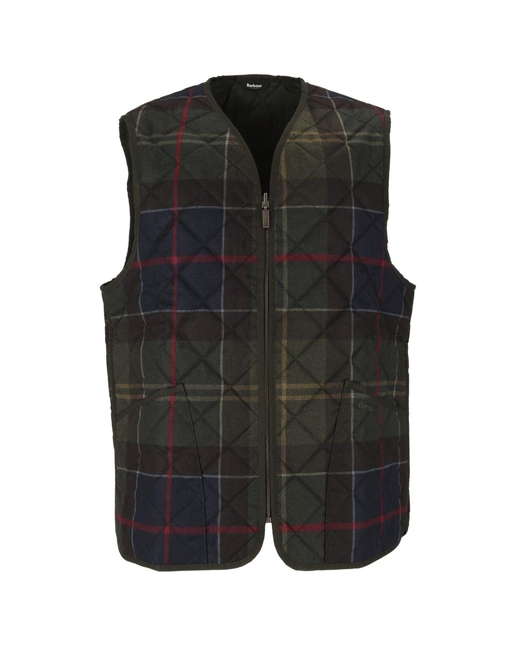 Barbour Black Icons Tartan Quilted Liner