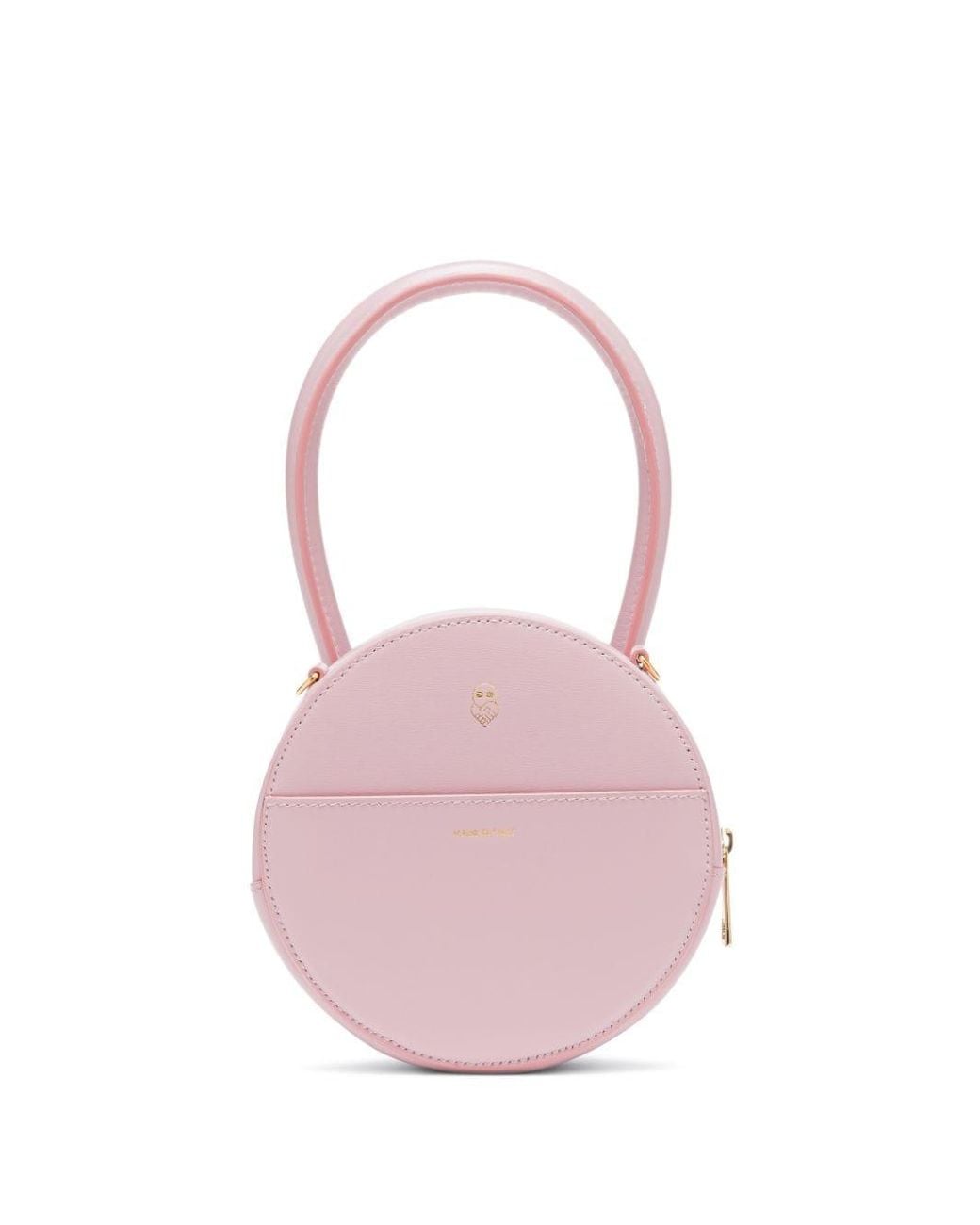 Az Factory By Ester Manas Pink Round Leather Mini Bag