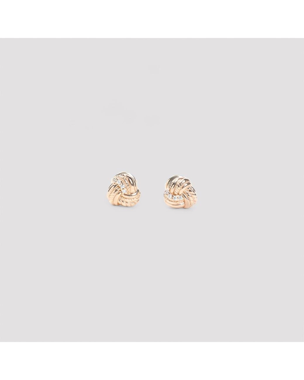 Bottega Veneta Pink Knotted Earrings