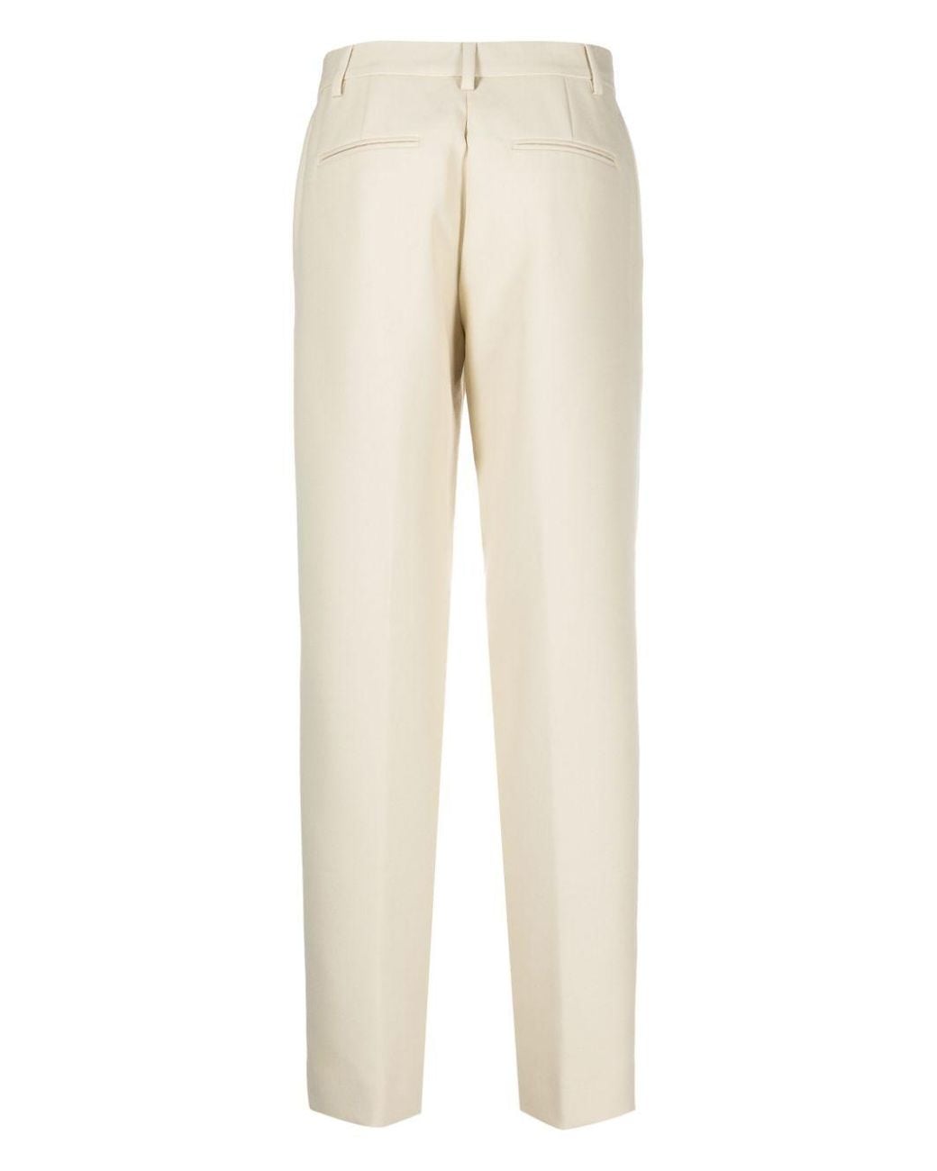 Closed Natural Straight Leg Trousers