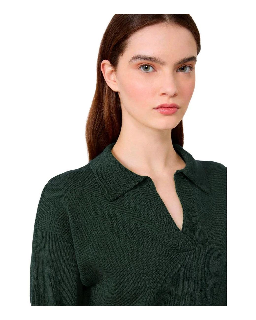 Weekend by Maxmara Green Albero Polo Shirt