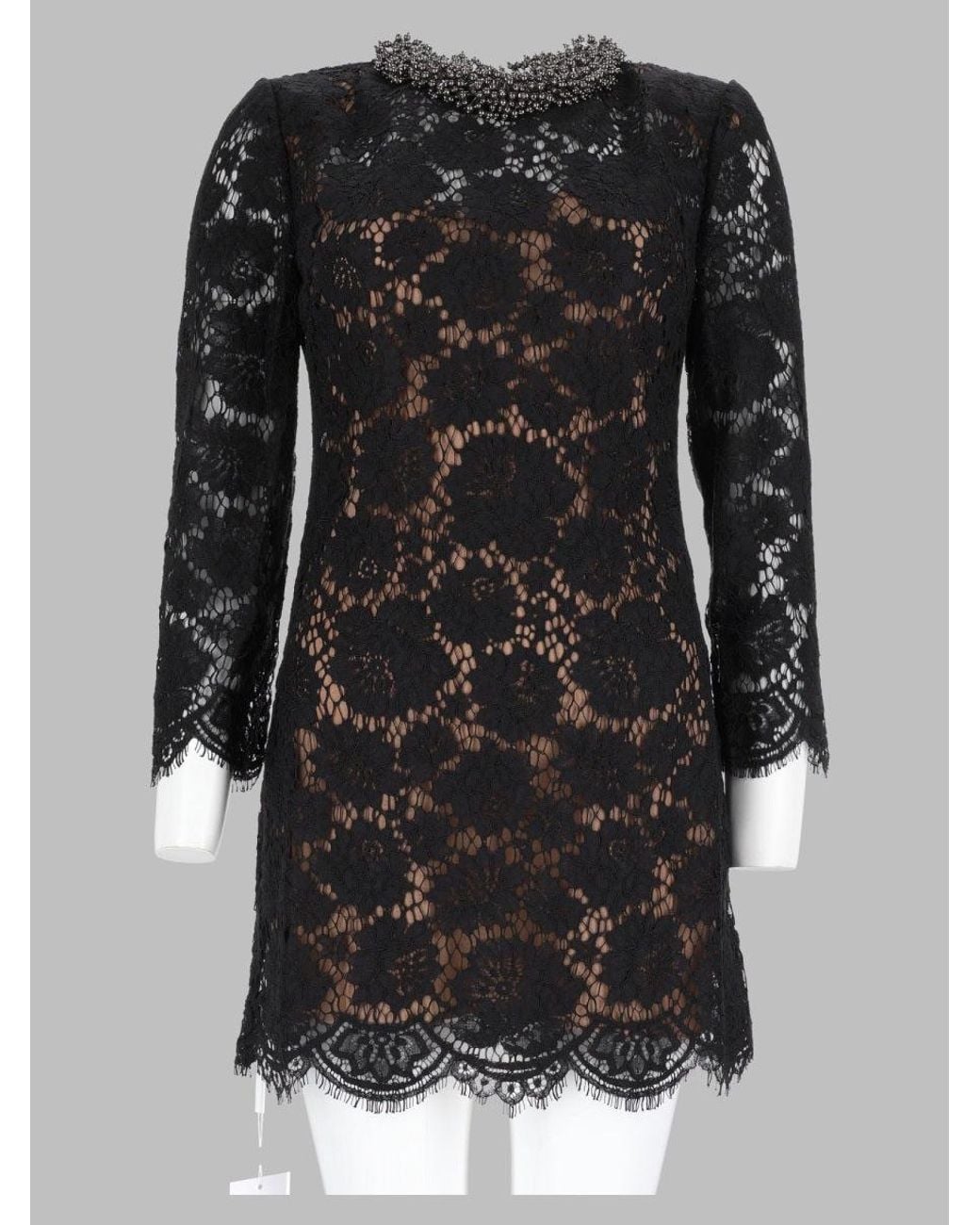 Self-Portrait Black Inspired Embroidered Mini Dress