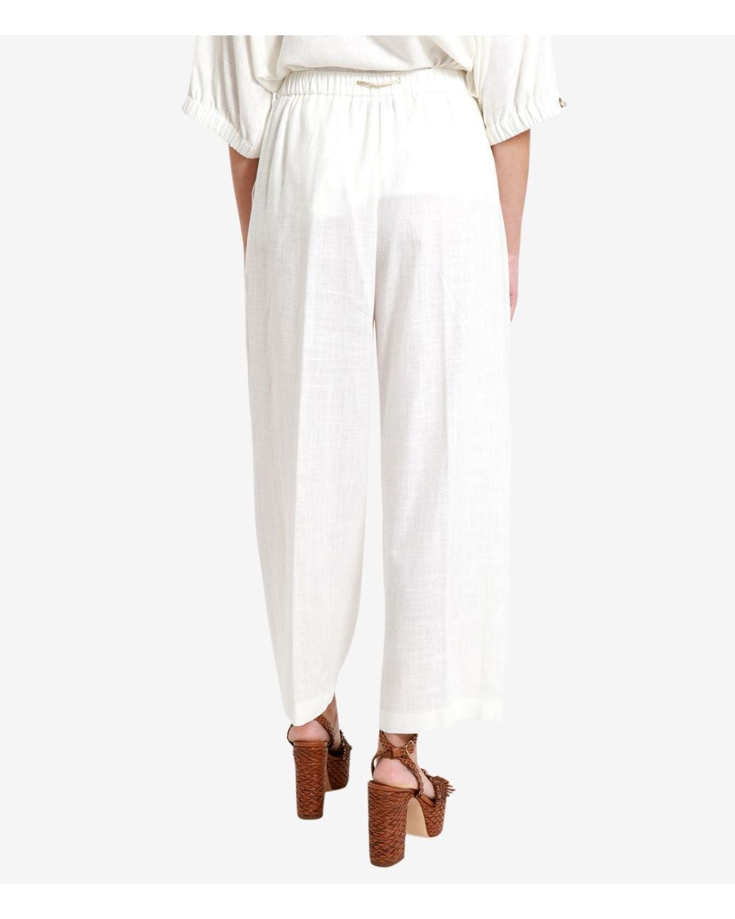 Pantalón Blanco Herno de color White