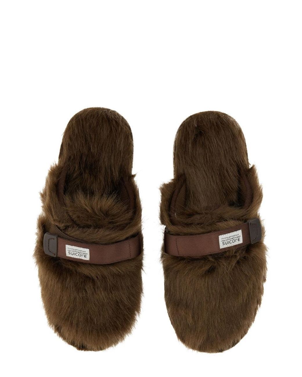 Suicoke Brown Solid Sandals for men