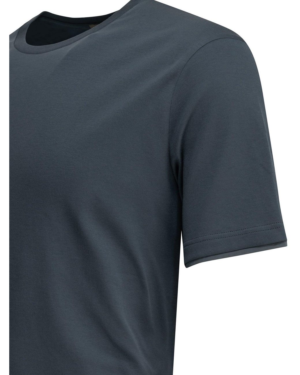 Herno Blue "Resort" Crew Neck T Shirt
