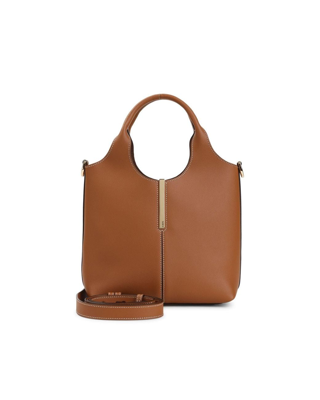 Tod's Brown 100% Calf Leather Mini Shoulder Bag
