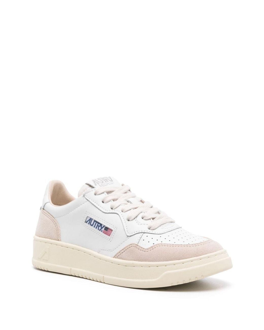 Autry White Medialist Low Sneakers