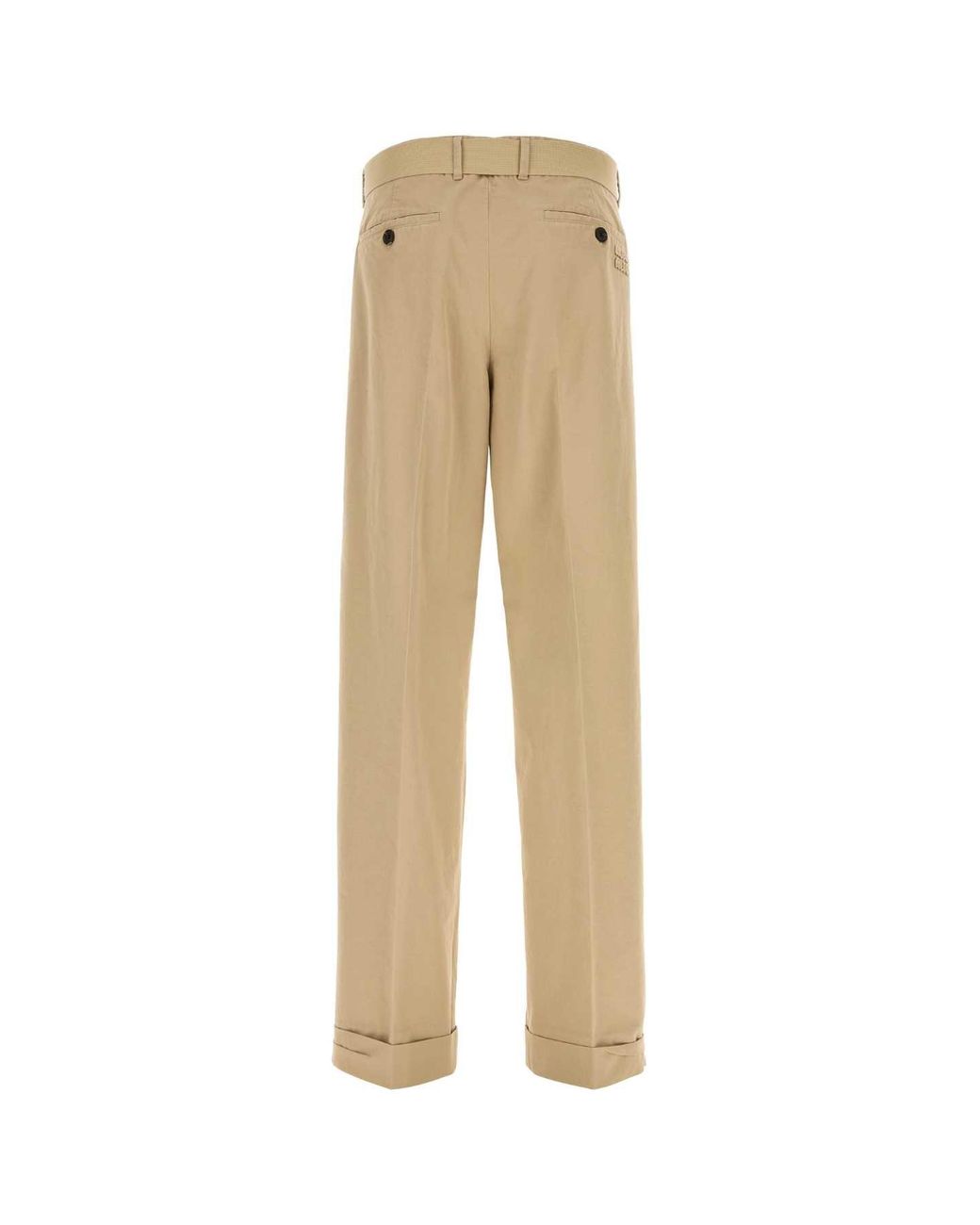 Miu Miu Natural Beige Cotton Pant