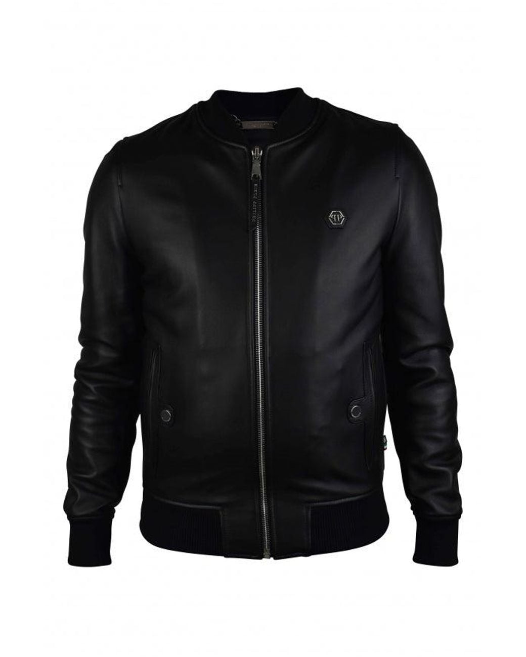 Philipp Plein Black Bomber Jacket
