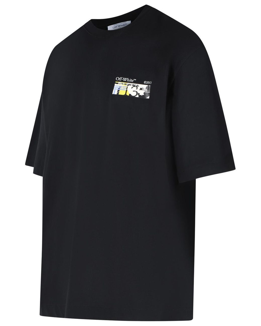Off-White c/o Virgil Abloh Black 'Industrial Arrow' Cotton T Shirt
