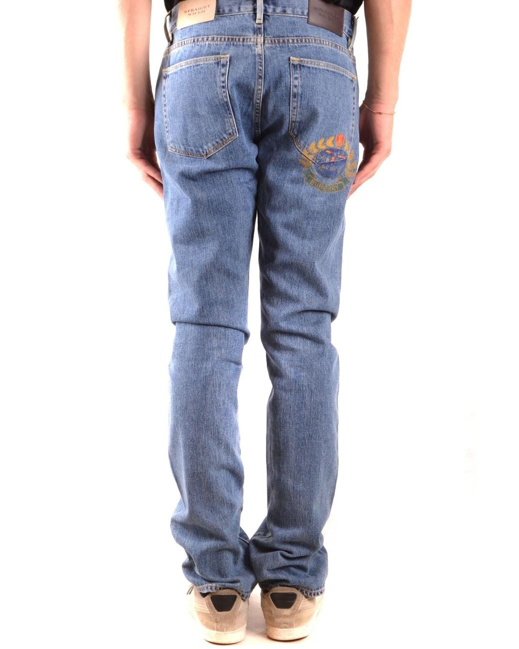 Burberry Blue Straight Jeans Denim for men