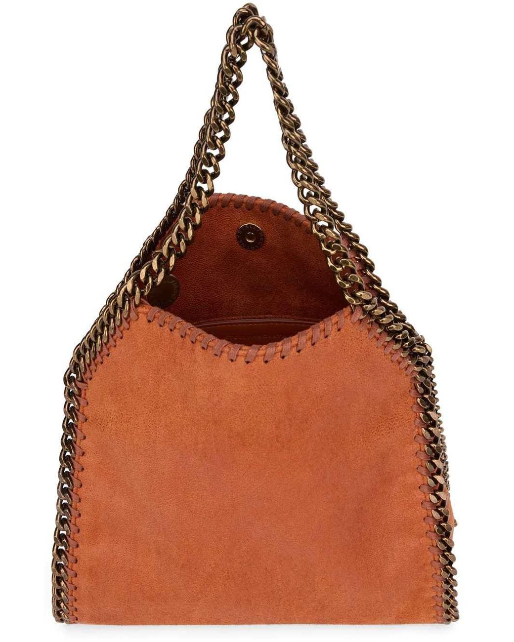Stella McCartney Brown Falabella Chain Crossbody Bag