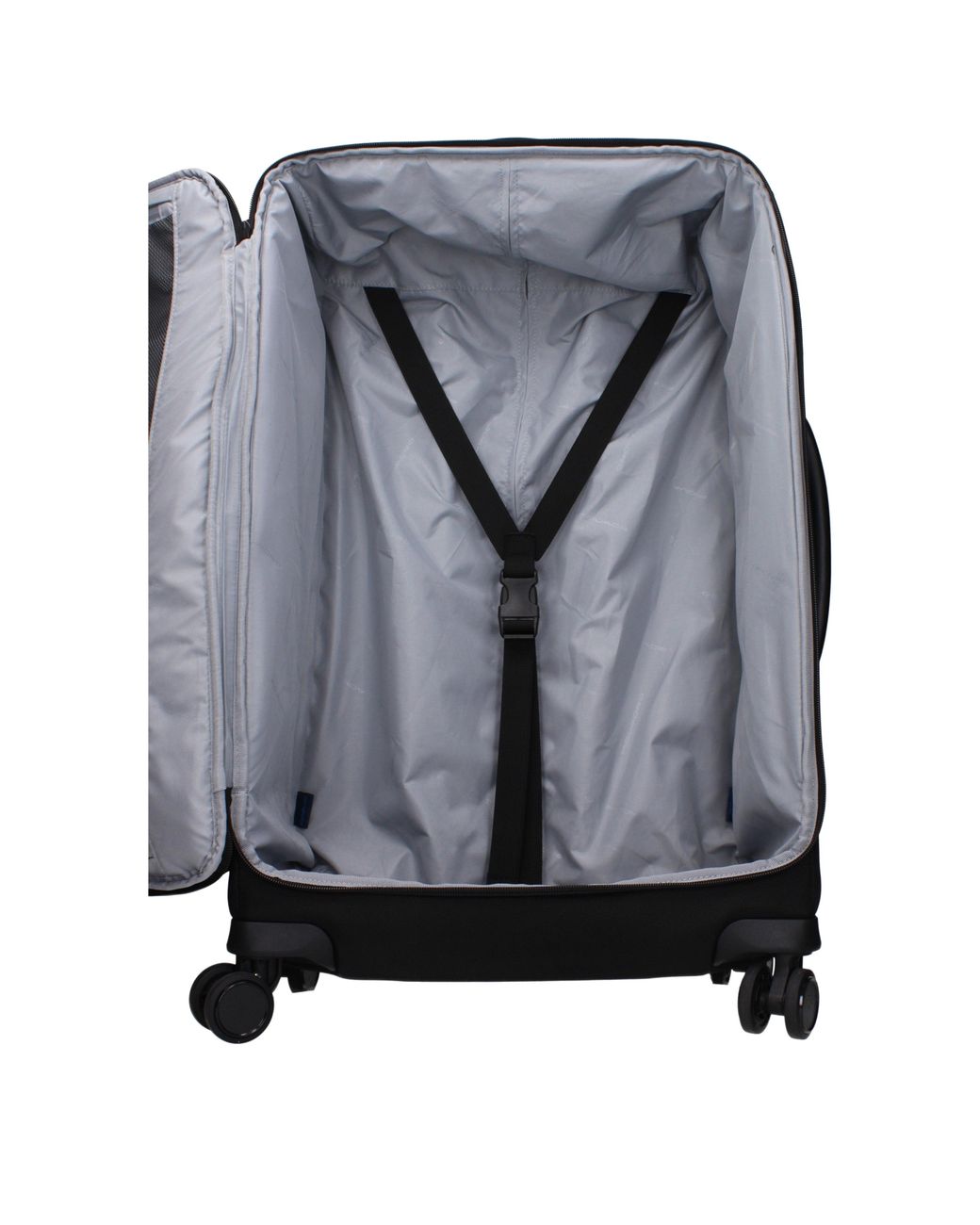 Piquadro Black Fabric Trolley