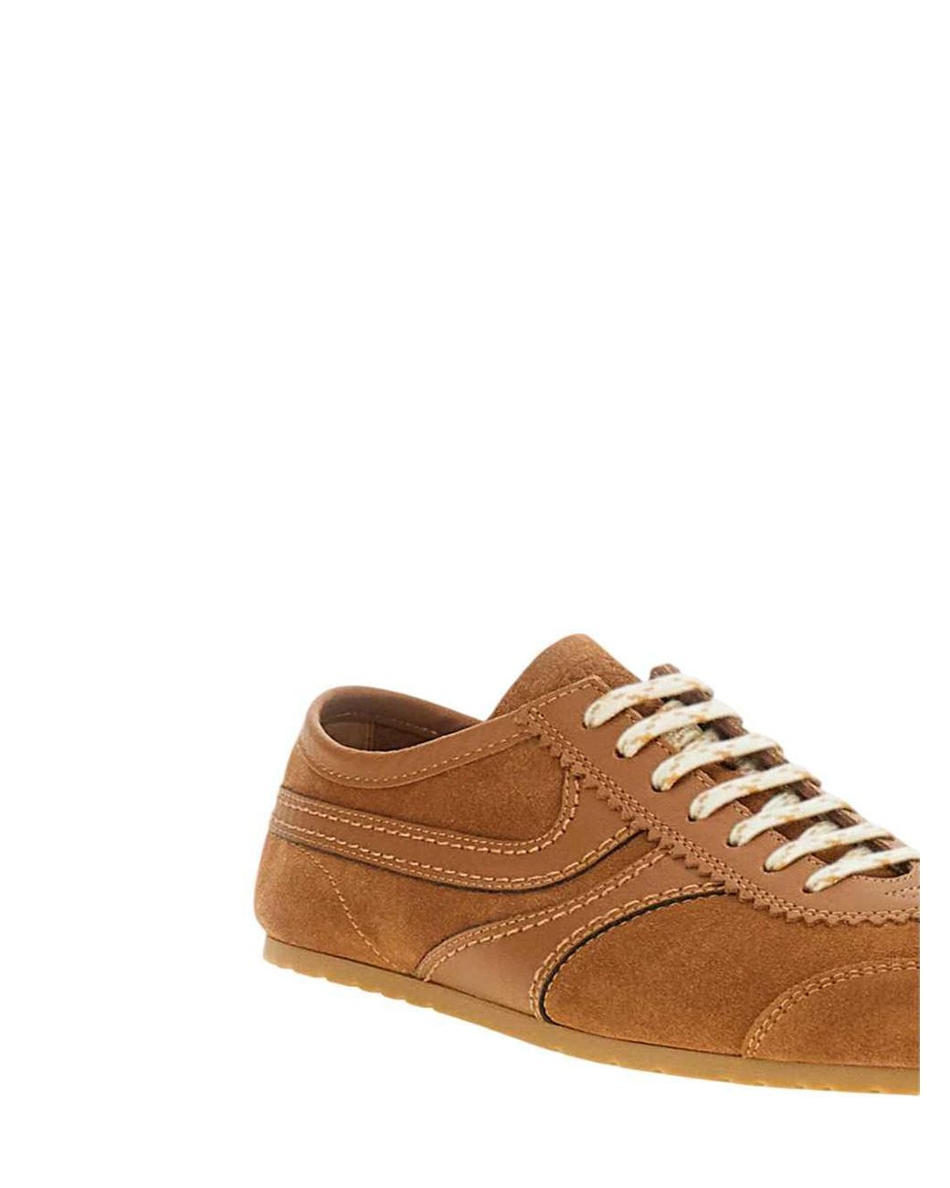 Dries Van Noten Brown Suede Sneakers