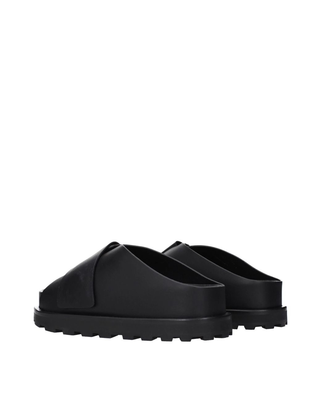 Jil Sander Black Slippers And Heels Skinned