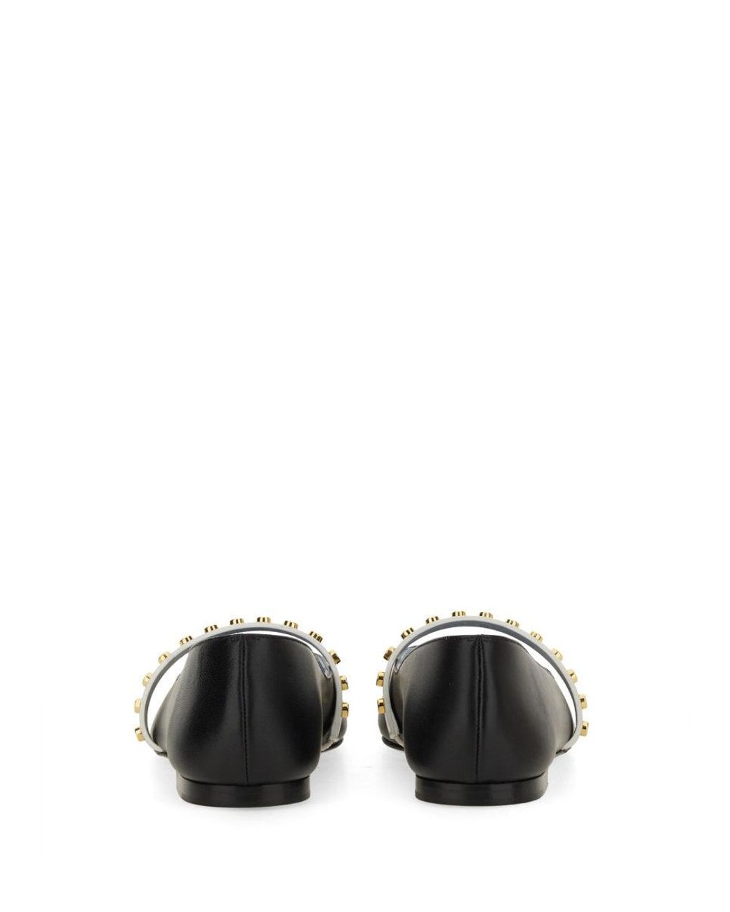McQueen Black Alexander Mc Queen Leather Ballerina