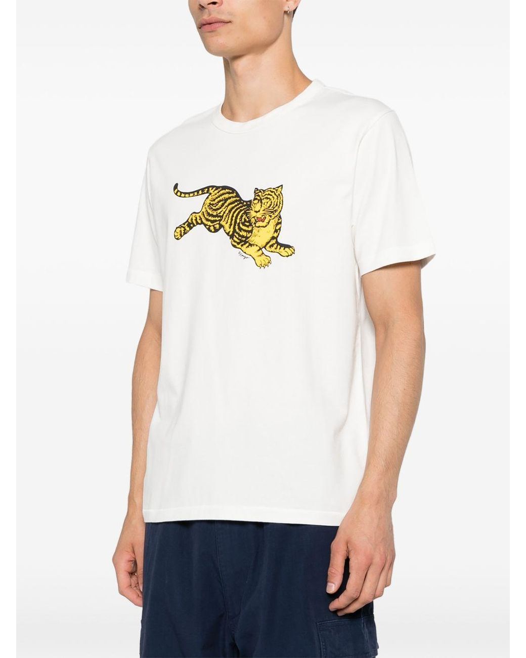 KENZO White Gots Cotton T Shirt