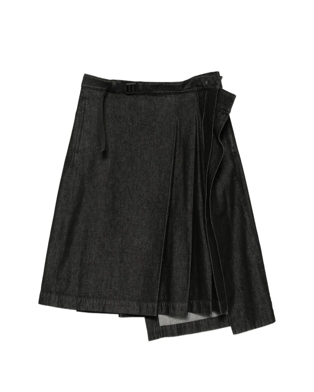 Y-3 Black W Denim Skirt