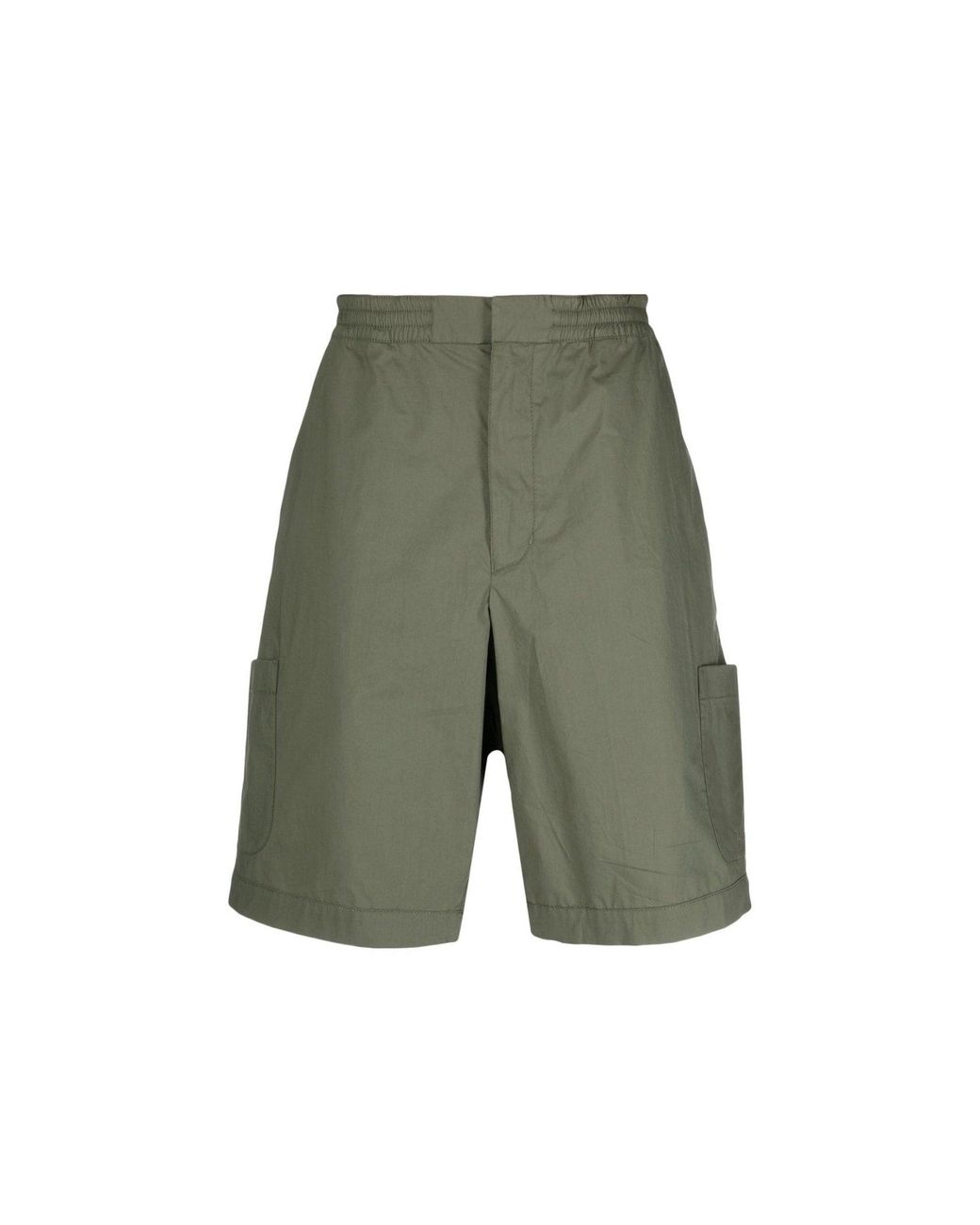 Ambush Green Cotton Bermuda for men