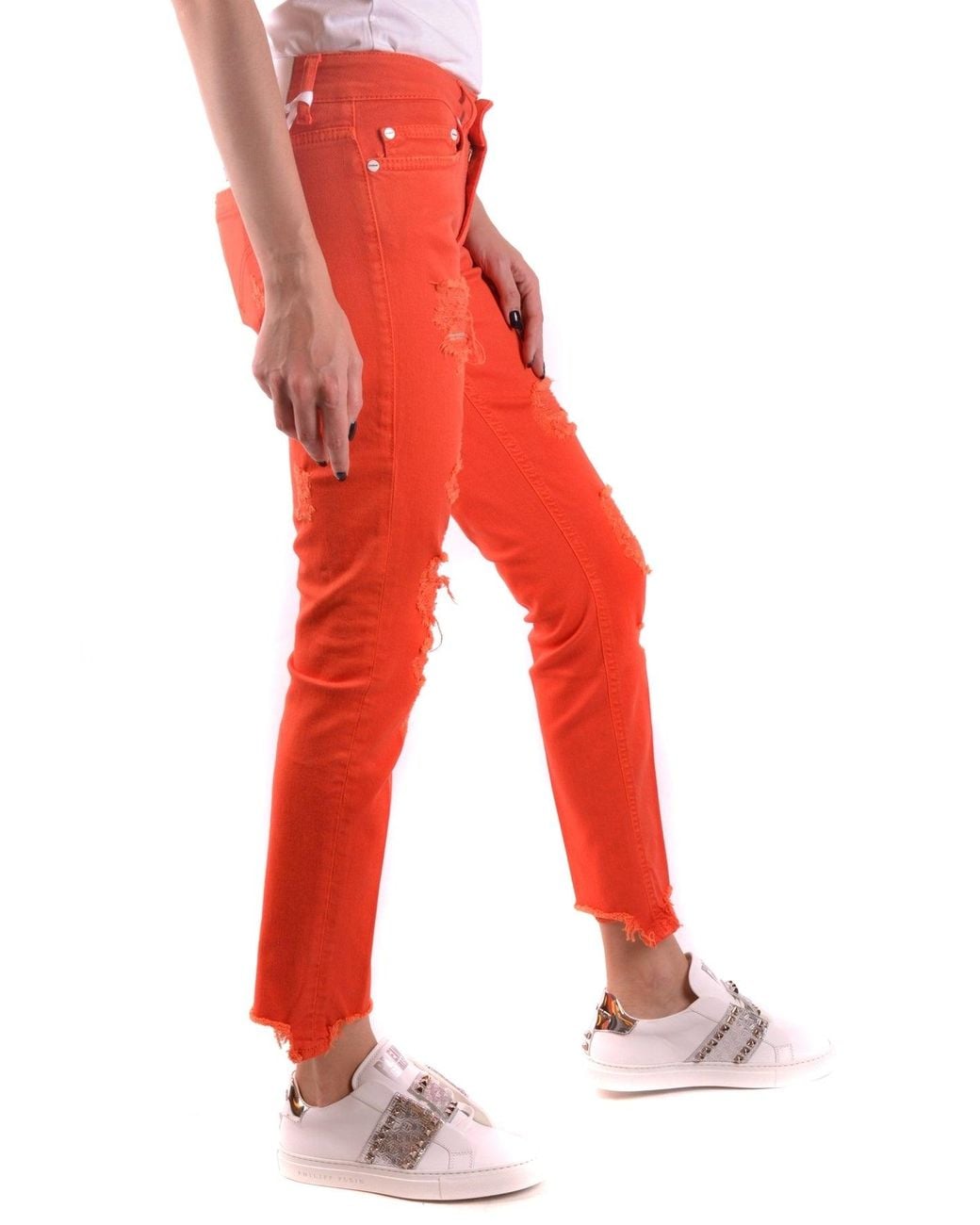 Dondup Jeans Koraal in het Red