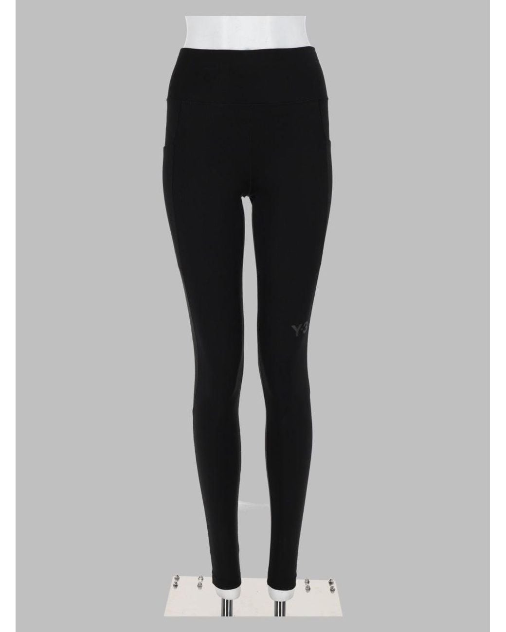 Y-3 Black High-Waist Performance Leggings