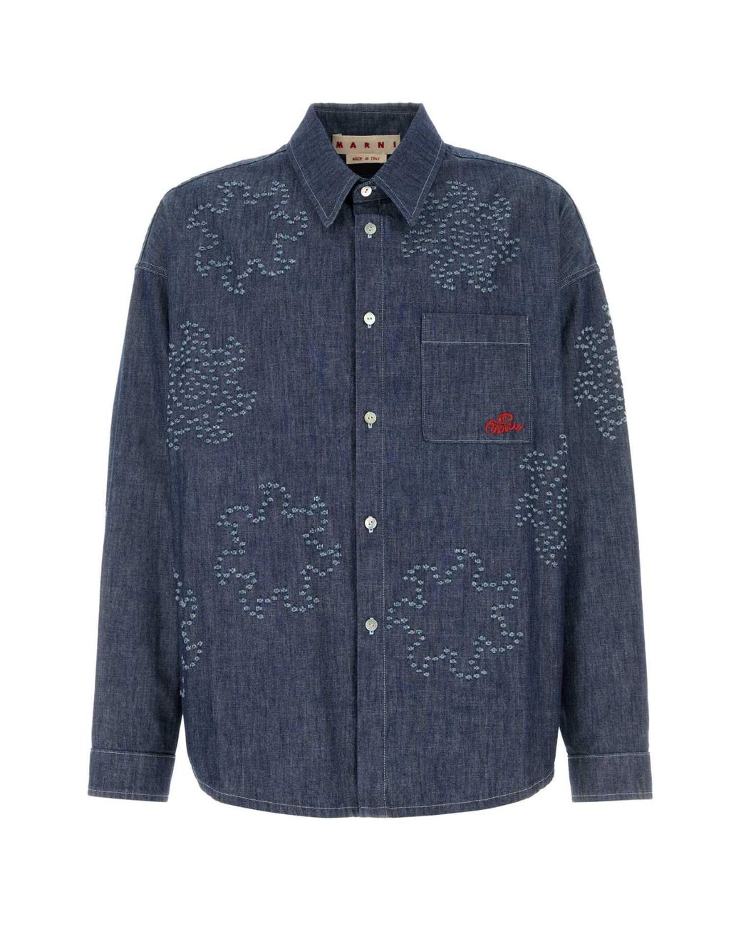Marni Blue Denim Shirt for men