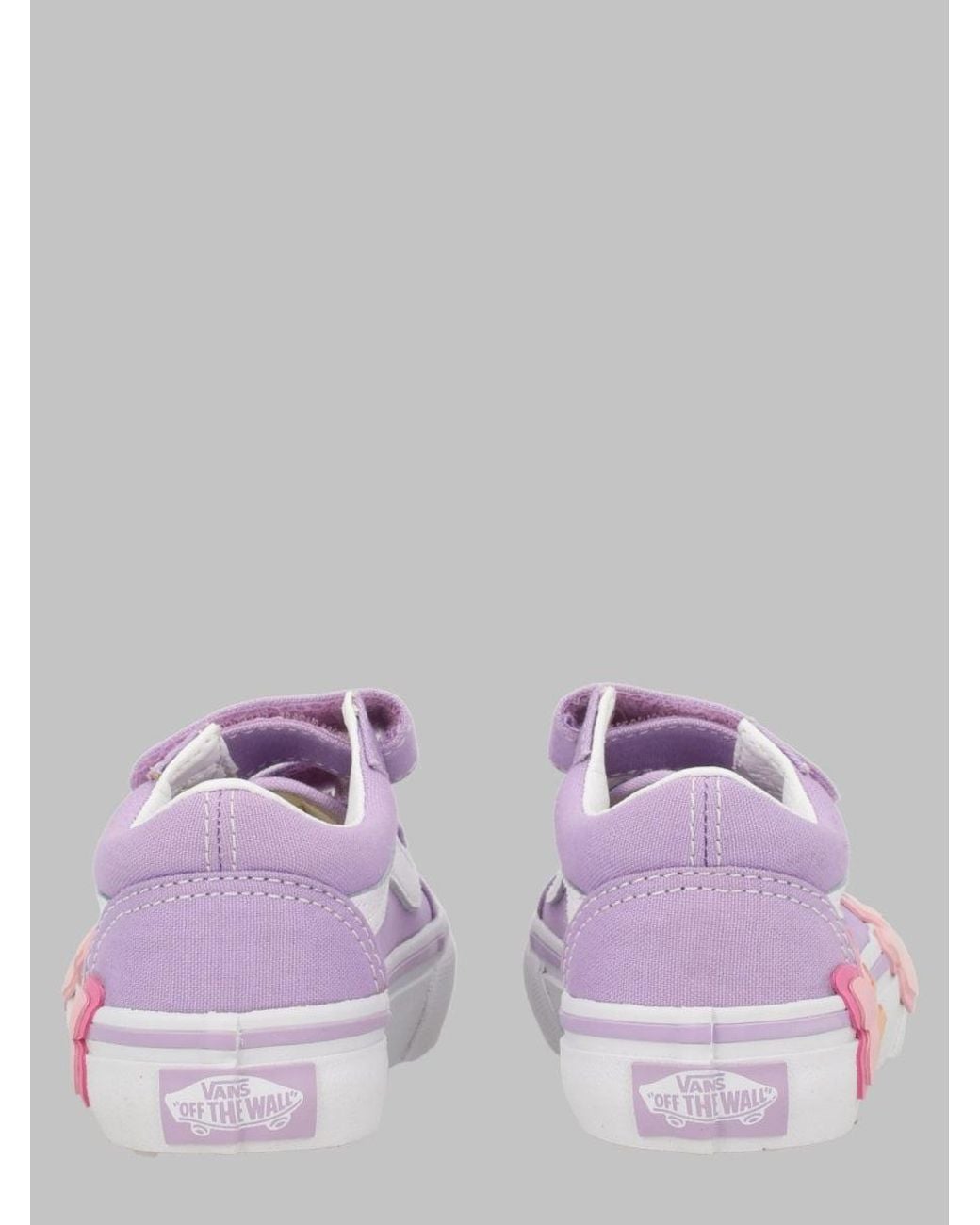 Vans Purple Trainers Old Skool Butterfly Detail Canvas And Suede Upper Sneaker