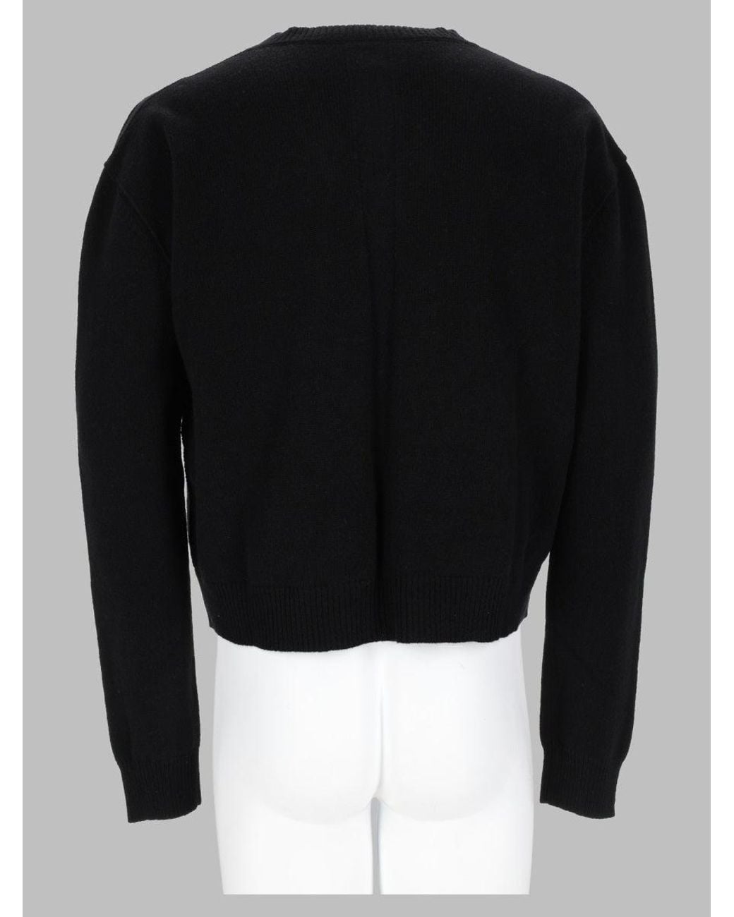 Rick Owens Black Cashmere-Wool Sweater for men