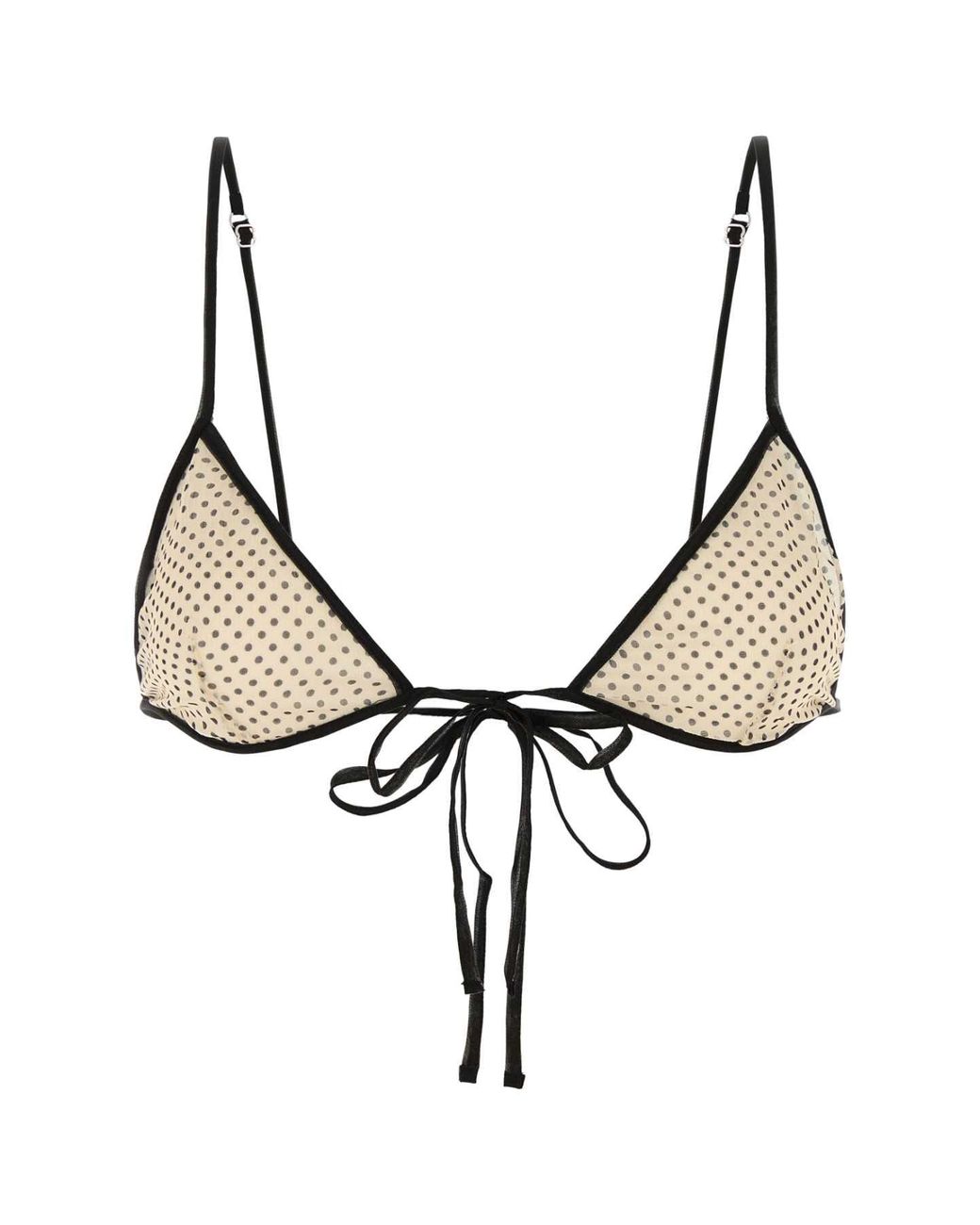 Prada Natural Printed Chiffon Bra
