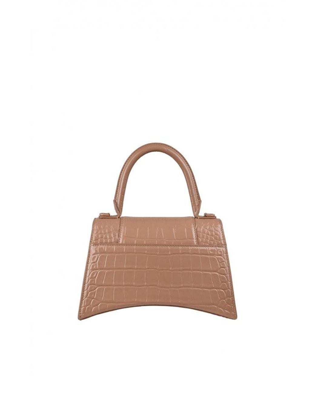 Balenciaga Brown Hourglass Handbag