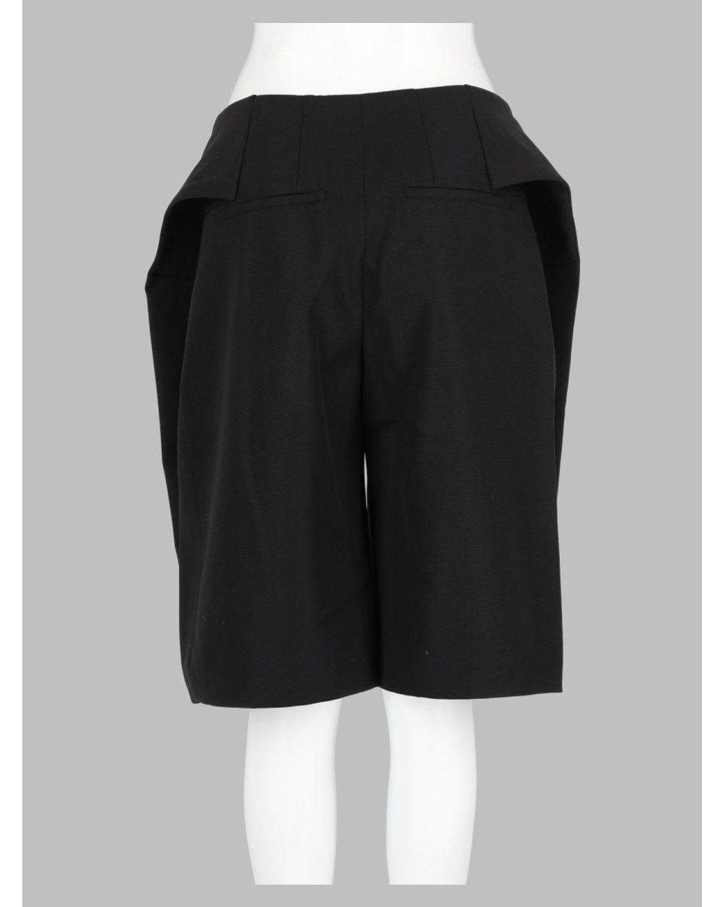 Jacquemus Black High-Waist Tailored Shorts
