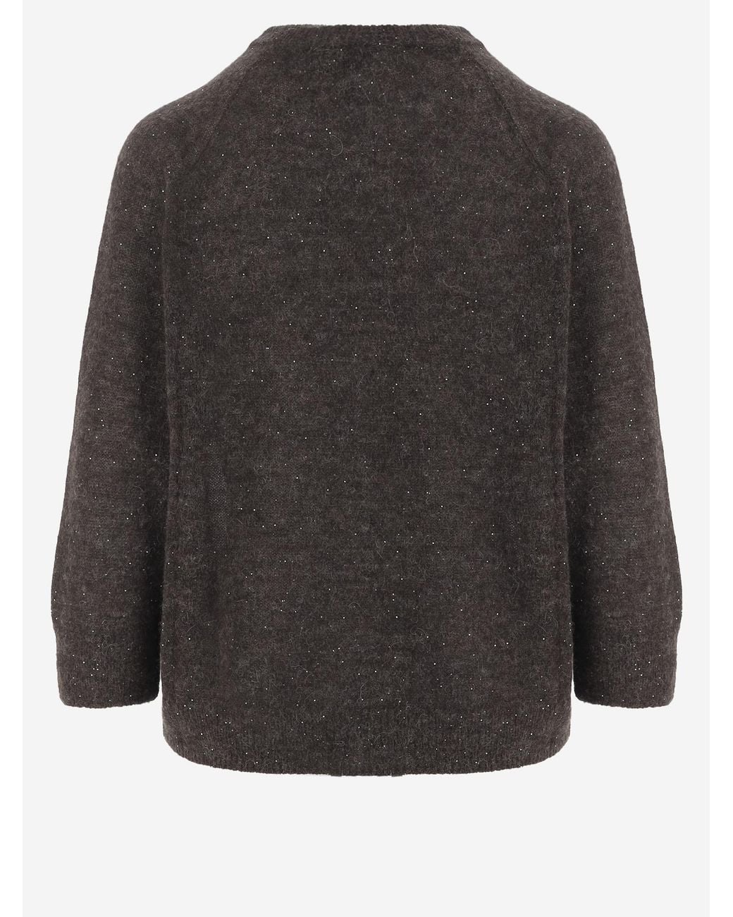 Bruno Manetti Black Sweater Alpaca And Wool
