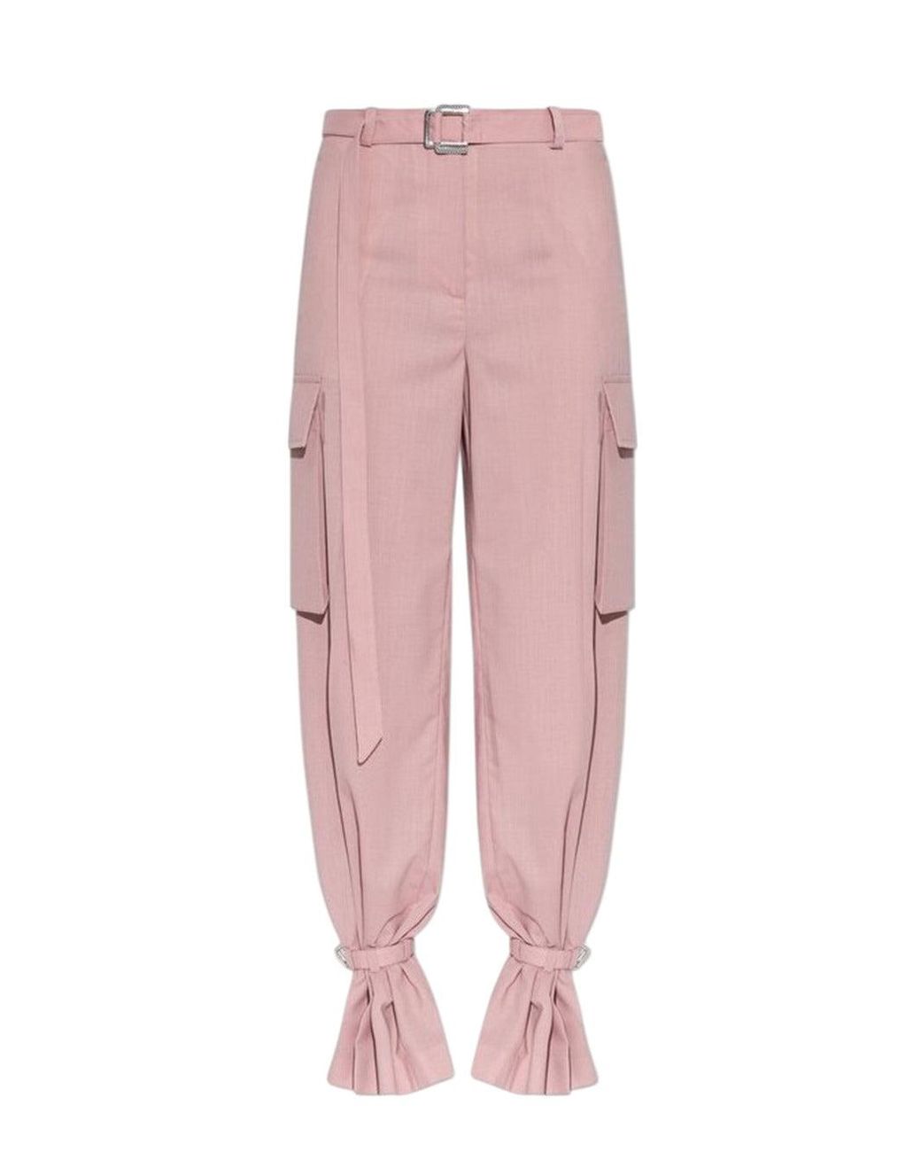 The Attico Pink Polyester Trousers